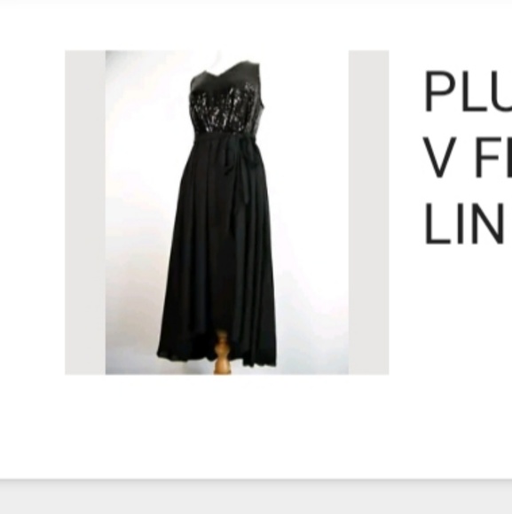 Dresses & Skirts - Black Dress with Sequin Bodice